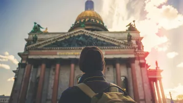 Tourist in Russland