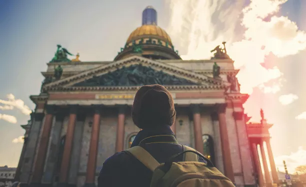 Tourist in Russland